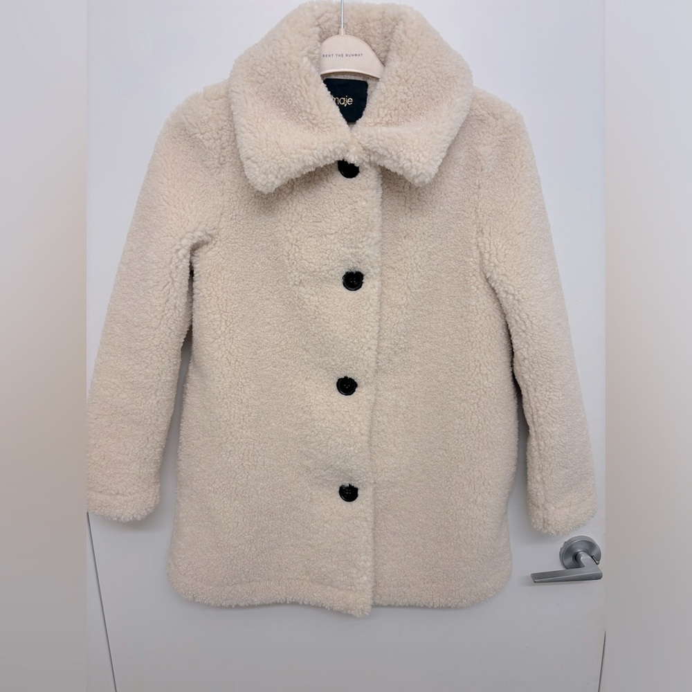 Maje Gatino Faux Fur Coat